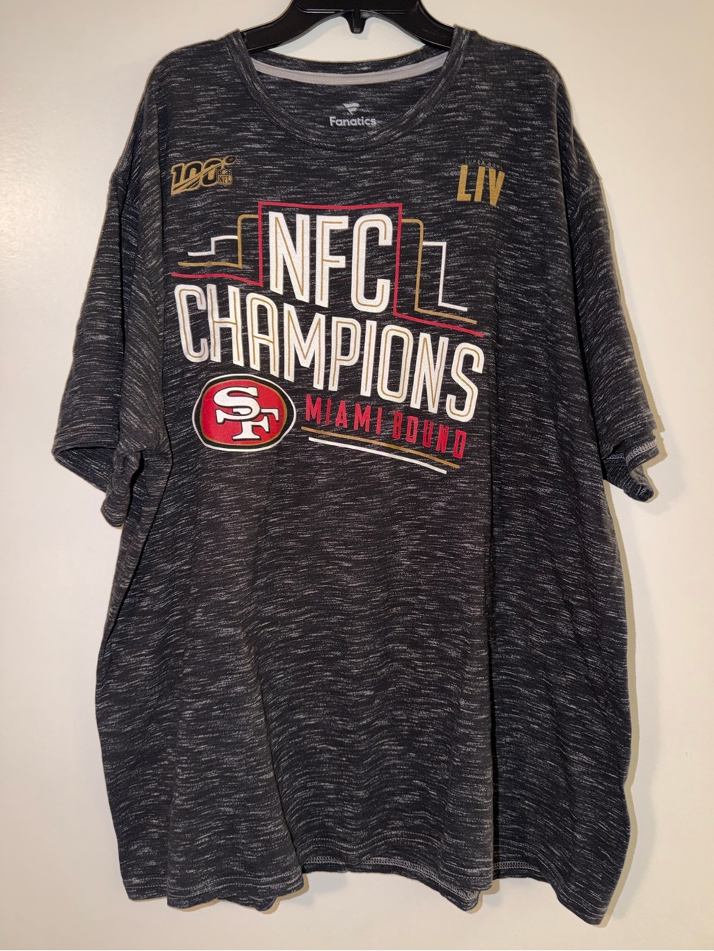 Men’s Fanatics San Francisco 49ers NFC Champions T Shirt